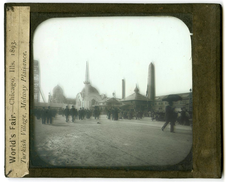 World's Columbian Exposition lantern slides, Turkish Village, Midway Plaisance (NBY 8798)