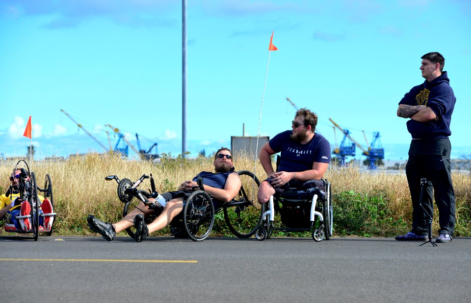 Wounded Warrior Pacific Trials at Pearl Harbor (cycling) 160224-N-PA426-028