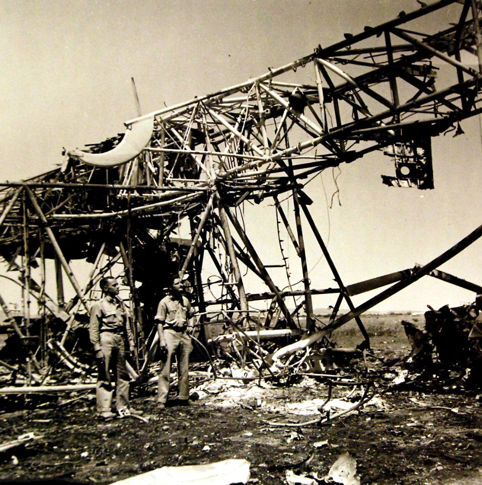 Wreckage of a giant German transport plane near Tunis, 1943 (27564661956)