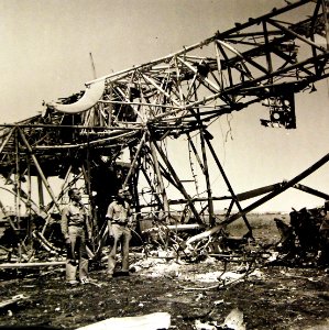 Wreckage of a giant German transport plane near Tunis, 1943 (27564661956)