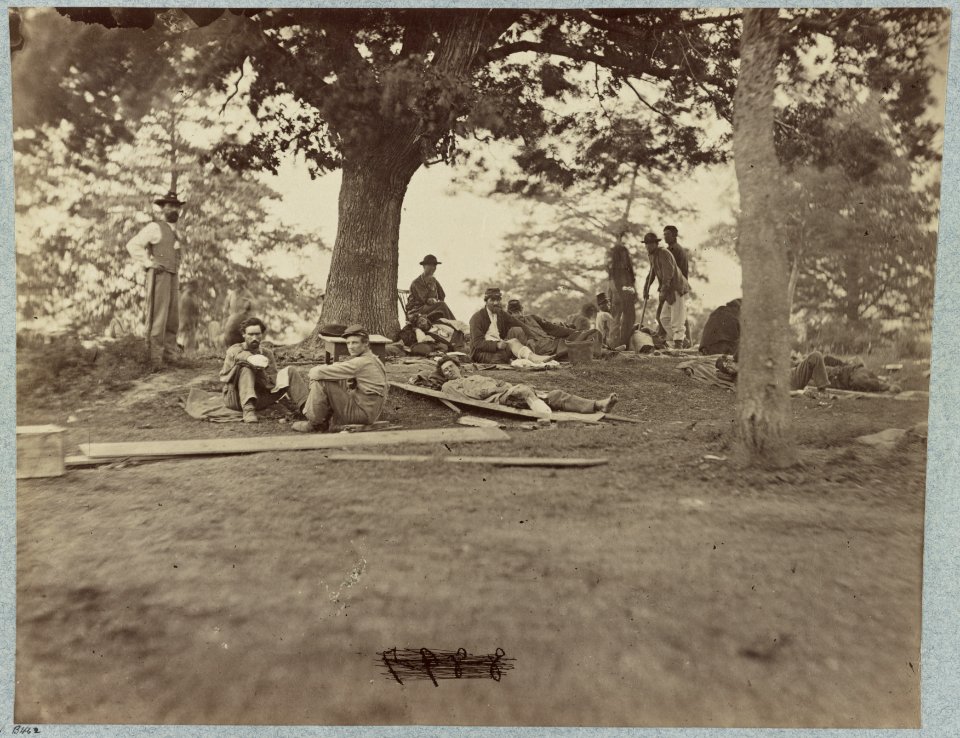 Wounded soldiers at hospital in Fredericksburg, Va LCCN2012650256