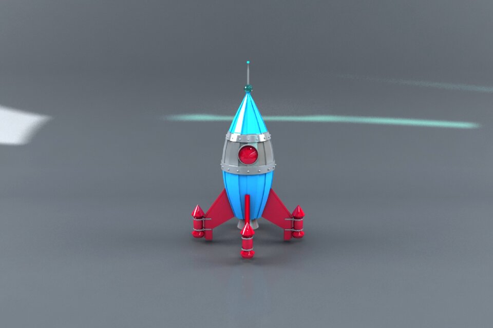 Space rocket 3d 3d modeling