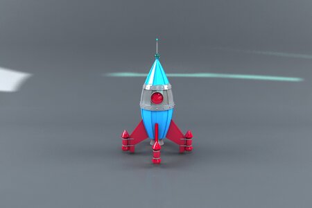 Space rocket 3d 3d modeling