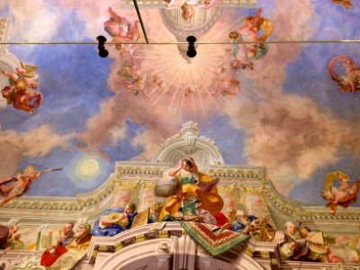 WrNeustadt Neukloster Bibliothek Fresko