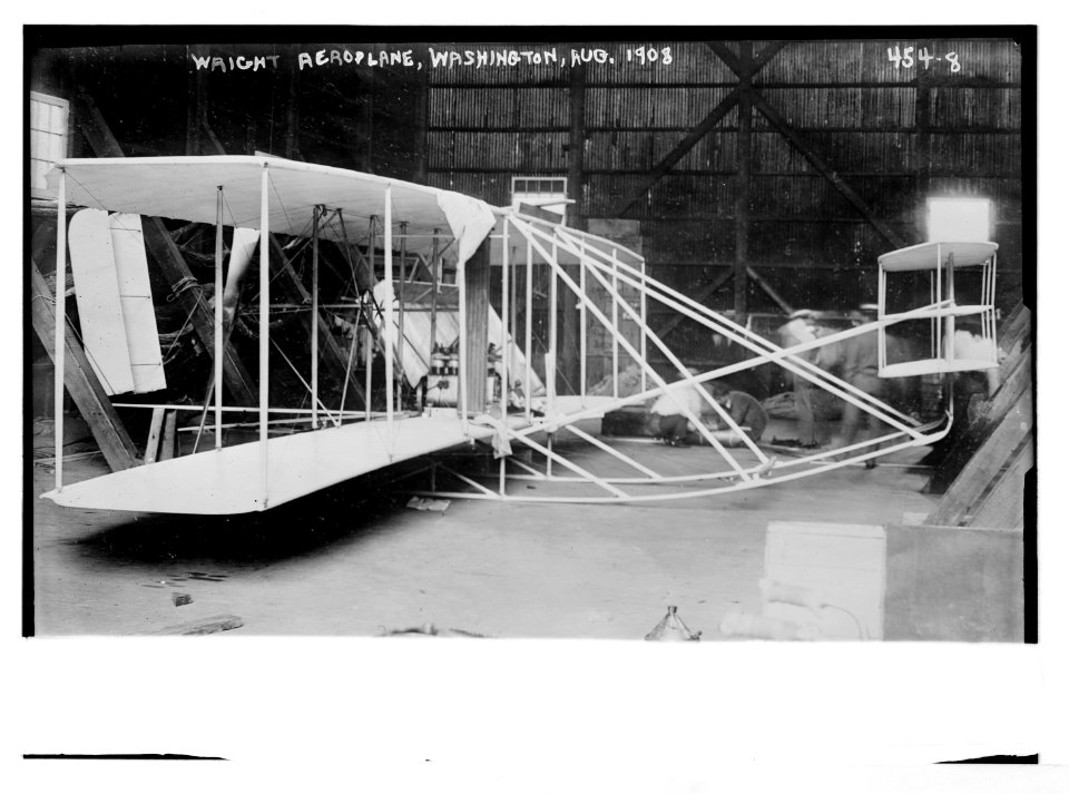 Wright aeroplane, Washington, Aug. 1908 LCCN2014682060