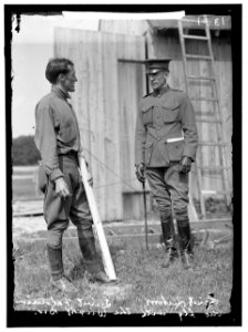 WRIGHT FLIGHTS, FORT MYER, VA, JULY 1909. FIRST ARMY FLIGHTS; LT. FRANK LAHM AND LT. FONLOIS LCCN2016863810