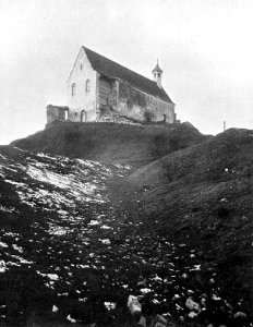 Wurmlinger Kapelle nach dem Erdbeben von 1911