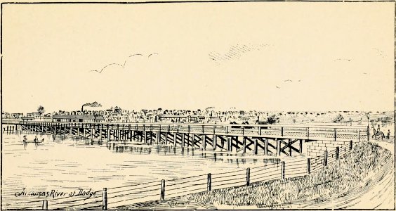WRIGHT(1913) The Old Bridge over Arkansas River (14760204446) photo