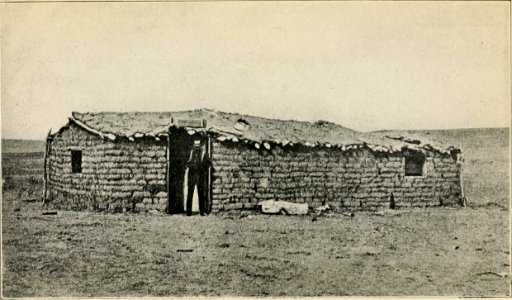 WRIGHT(1913) The first Sod House in Dodge City KS (14596693517) photo