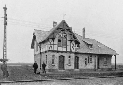 Wärterwohnung für 2 Familien auf Forsthaus Meer der Kleinbahn Düsseldorf-Krefeld, 1898