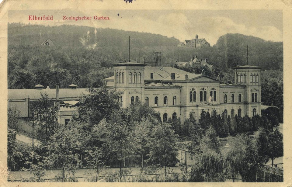 Wuppertal, Nordrhein-Westfalen - Zoologischer Garten, Gebäudeansicht (Zeno Ansichtskarten)