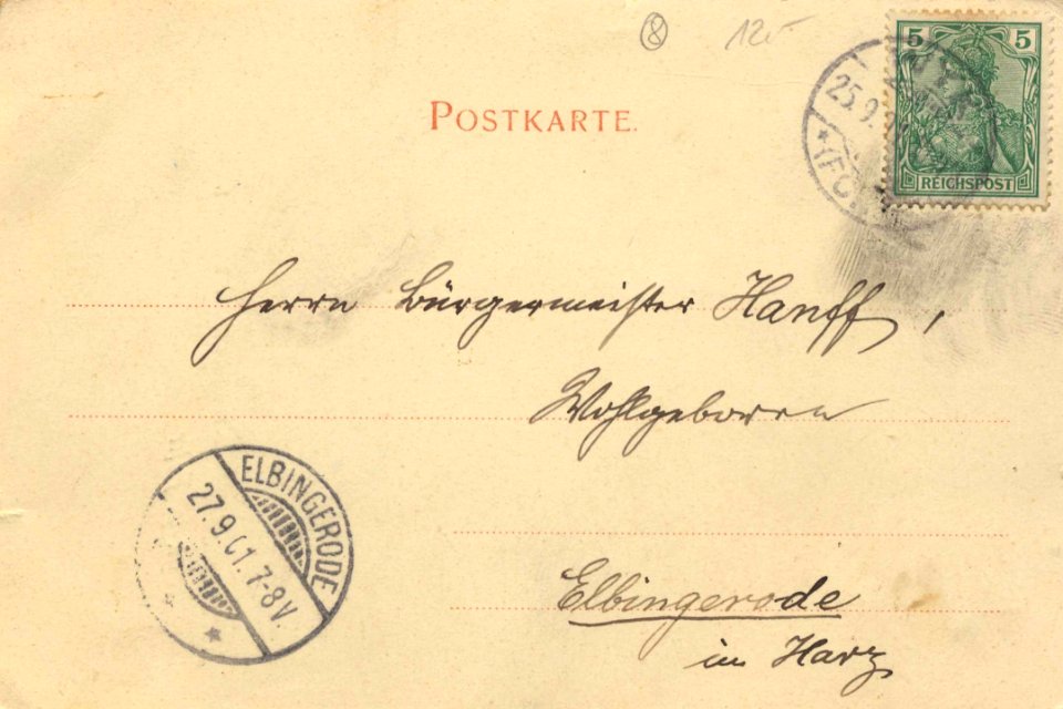 Wyk a. Föhr, Schleswig-Holstein - Denkmal Kaiser Wilhelm I. (back) (Zeno Ansichtskarten)