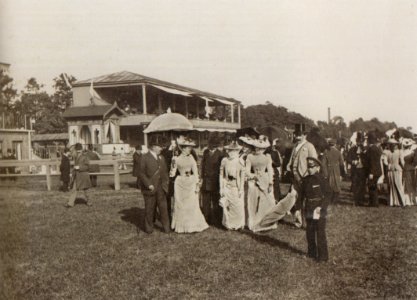 Wyścigi konne Pole Mokotowskie ok. 1892