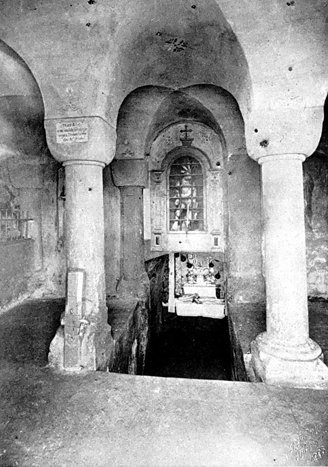 Wurmlinger Kapelle romanische Krypta 1906