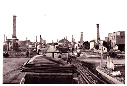 Wysokie Mazowieckie - ruiny miasta 1939 r