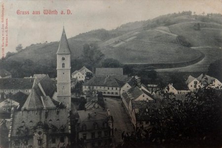 Wörth Donau Postkarte 1910