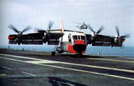 XC-124A on deck of USS Bennington (CVS-20) 1966
