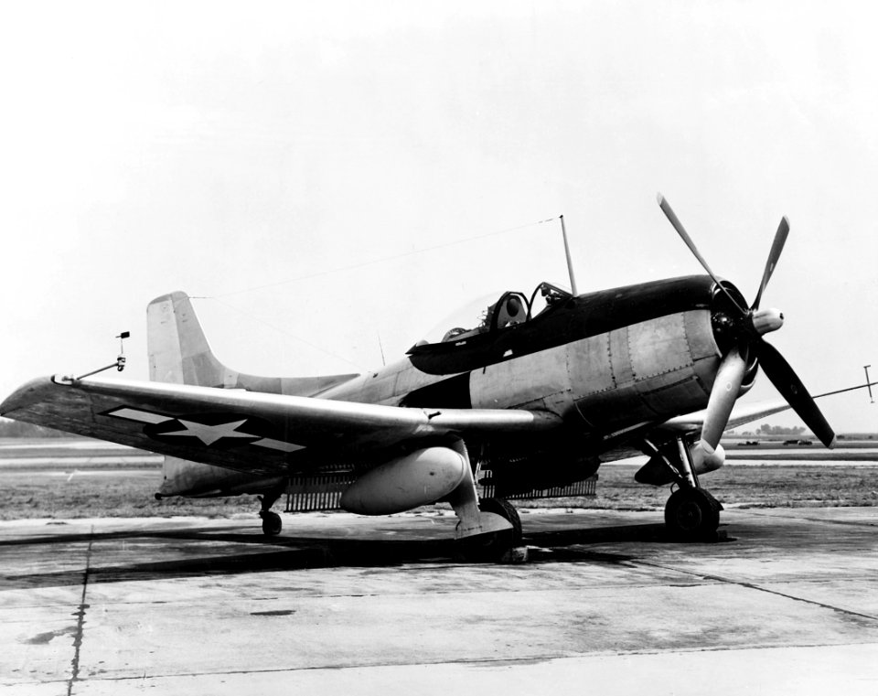 XBTK-1 with drop tank 1945