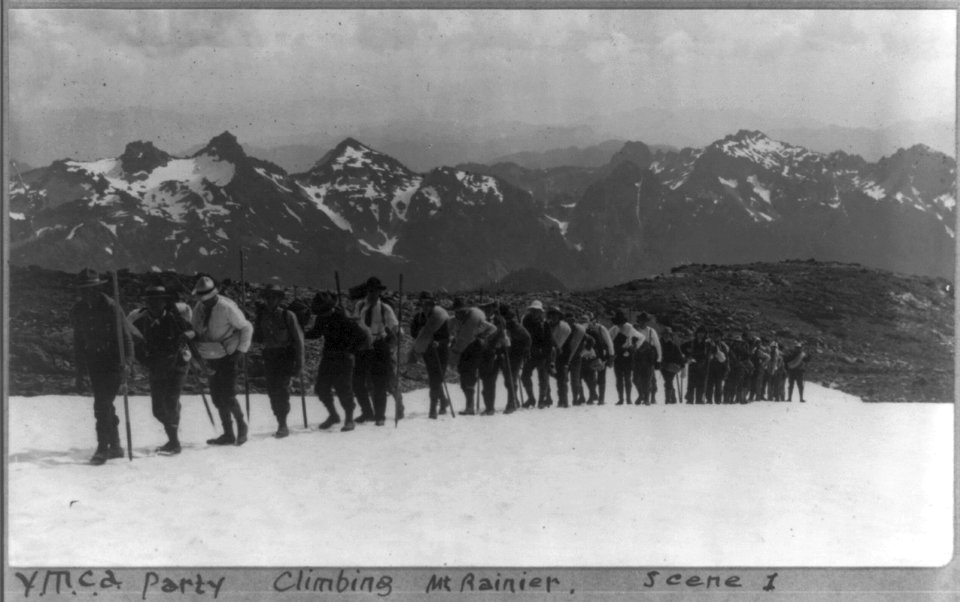 Y.M.C.A. party climbing Mt. Rainier LCCN2016649441