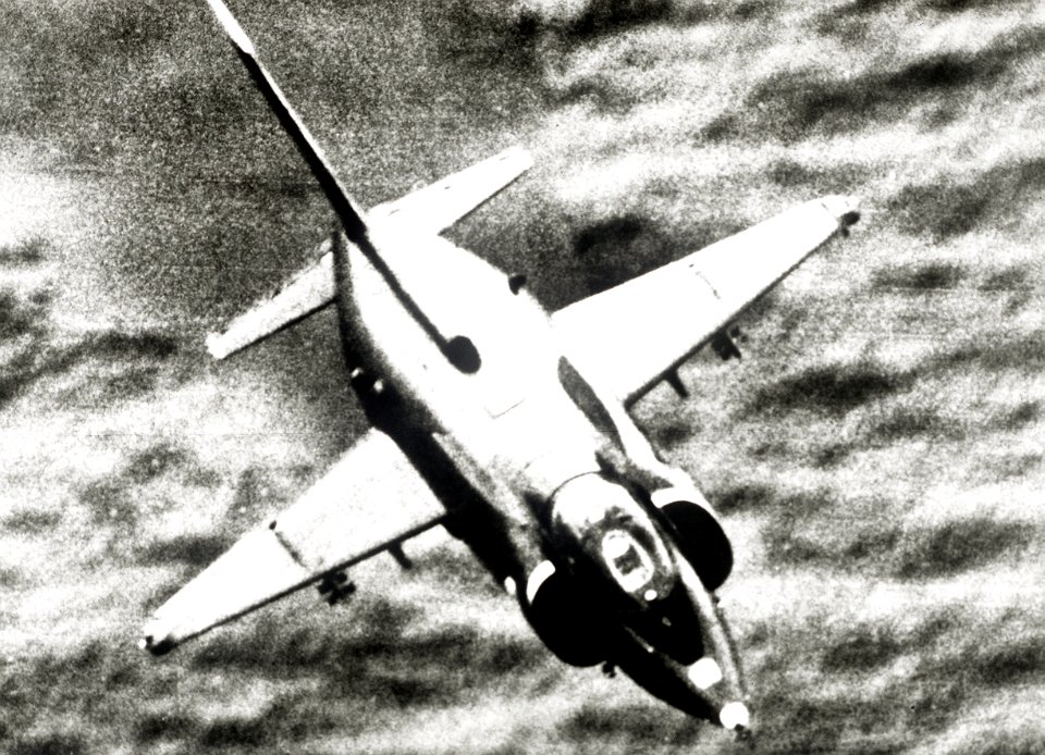 Yak-38 aircraft in flight