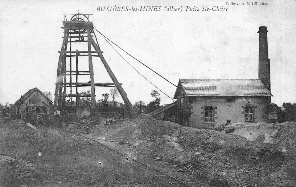 XXe - Puits Saint-Claire (Buxières-les-Mines) - 01