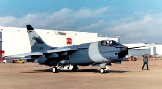 YA-7F Corsair II 71-0344 Roll-out at LTV