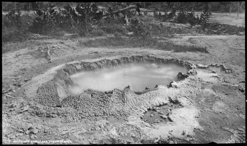 Yellow Sponge Spring, Shoshone basin. Yellowstone National Park. - NARA - 517222