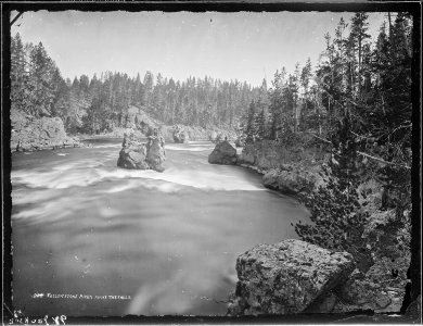 Yellowstone River, above the falls - NARA - 516699