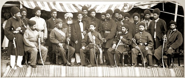 Yaqub Khan with his officers