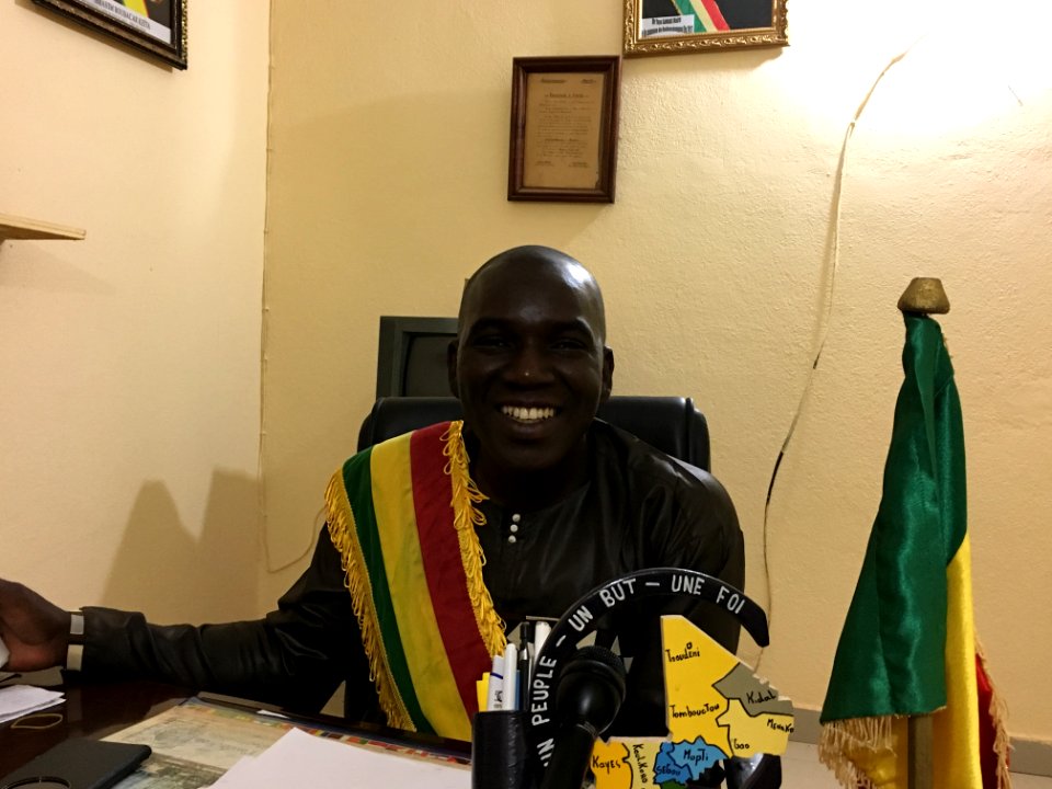 Yaya Samake, mayor of Ouelessebougou, Mali, 3 December 2017