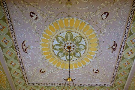 Yellow Drawing Room ceiling - Harewood House - West Yorkshire, England - DSC01872 photo