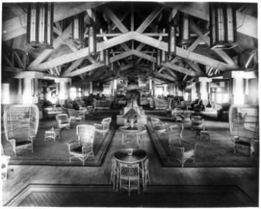 Yellowstone National Park- Grand Canyon Hotel lounge toward office LCCN2004670739