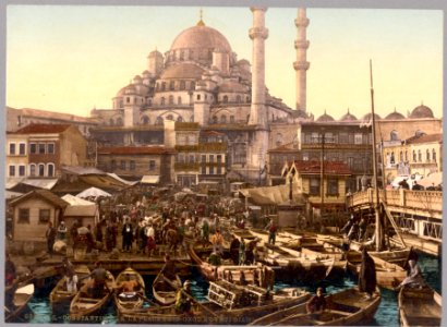 Yeni Cami mosque and Eminönü bazaar, Constantinople, Turkey LCCN2003653120