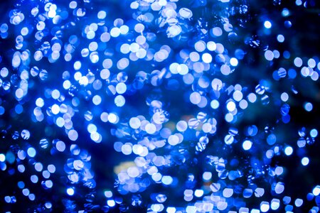 Lights bokeh blue bokeh photo