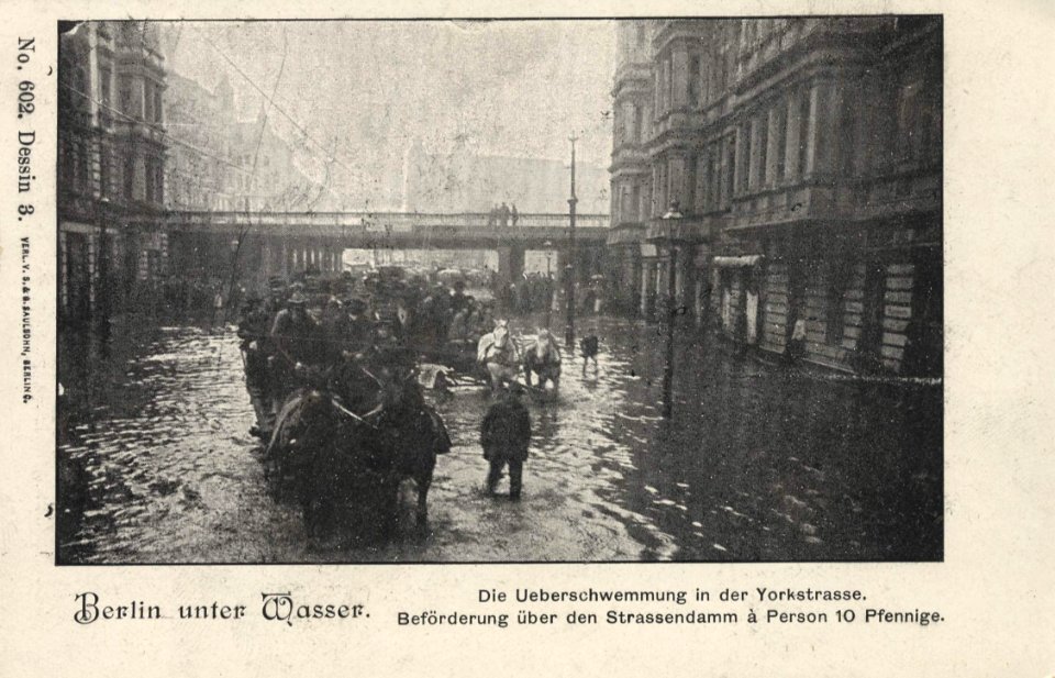 Yorkstraße Überschwemmung