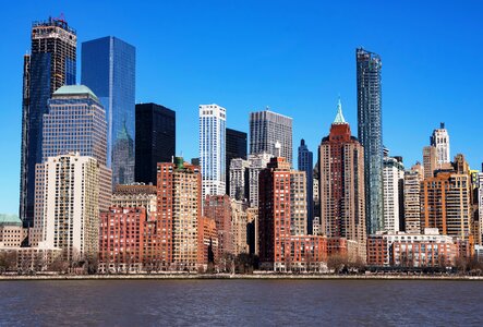 Downtown skyline new york photo