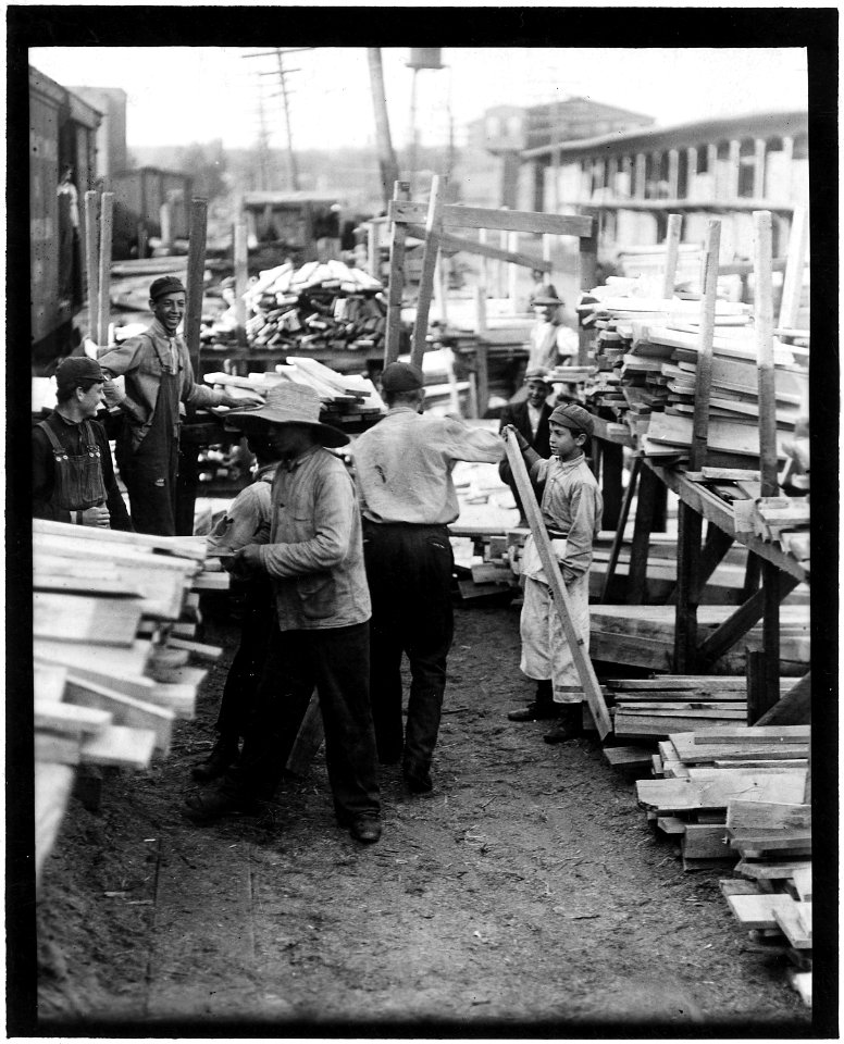 Young boys working for Hickok Lumber Co. Burlington, Vt. - NARA - 523251
