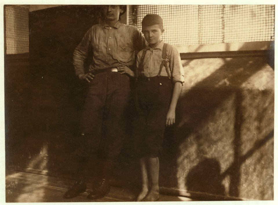 Young doffer going to work in Avondale Mills. LOC nclc.01948