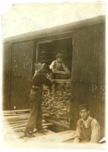 Young boy working for Hickok Lbr. (i.e., Lumber) Co., Burlington, Vt. LOC nclc.04593