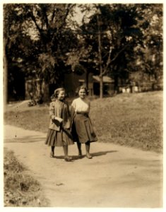 Young girls working in American Woolen Mills, Winooski, Vt. Most are illiterate. Work slack and force small. (See also N.C.L.C. Photos -720-745 May 1909.) LOC nclc.01854