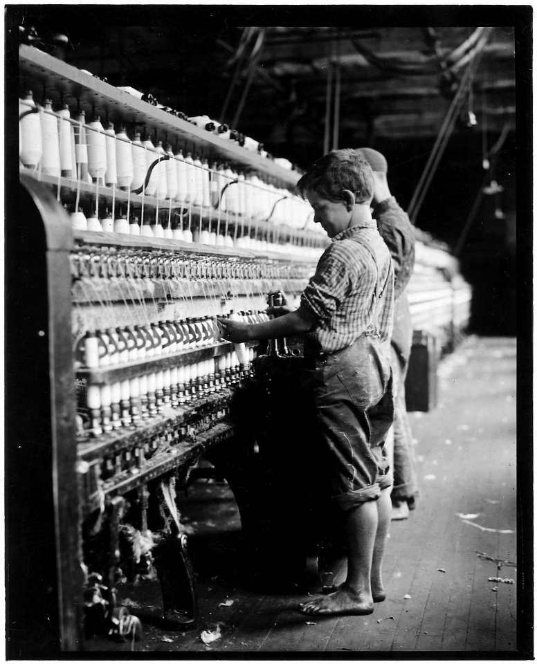 Young doffer in North Pownal Mill. North Pownal, Vt. - NARA - 523250
