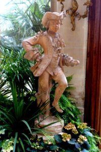 Young gardener, by Louis Gossin and Étienne Gossin, France, mid 1800s, terracotta - Waddesdon Manor - Buckinghamshire, England - DSC07622