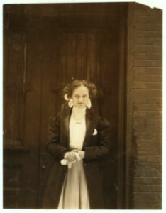 Young girl working 9 to 10 hours a day in Inland Type Foundry. LOC nclc.04658