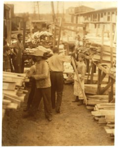 Young boys working for Hickok Lumber Co., Burlington, Vt. LOC nclc.05285
