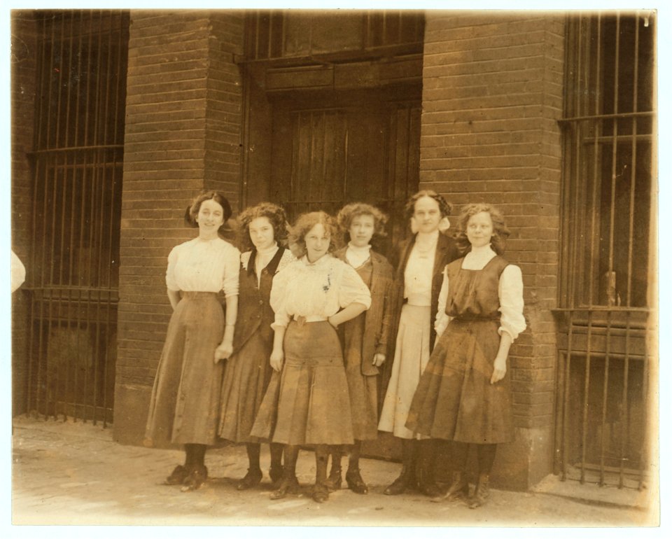 Young girls who work 9 to 10 hours a day in Inland Type Foundry. St. Louis. LOC nclc.04661