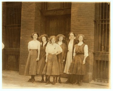 Young girls who work 9 to 10 hours a day in Inland Type Foundry. St. Louis. LOC nclc.04661