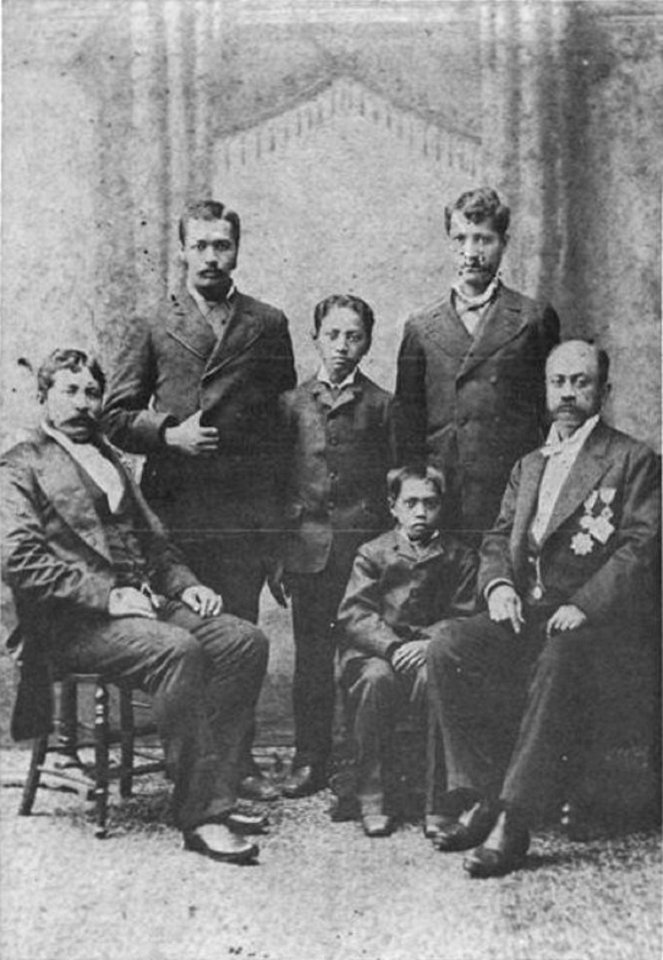 Young Hawaiian students in San Francisco en route to Japan and China in 1882