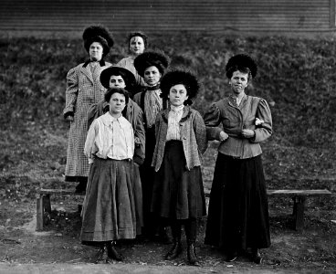 Young girls work in the Chace Cotton Mill - NARA - 523187 photo