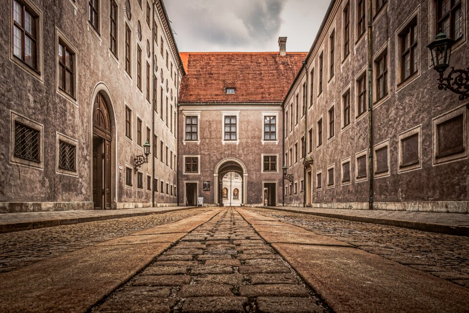 Cobblestone architecture old