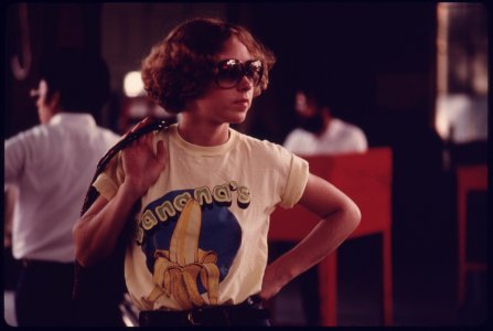 Young Woman Watches as Her Car Goes through Testing at an Auto Emission Inspection Station in Downtown Cincinnati, Ohio...09-1975 (4266538236)